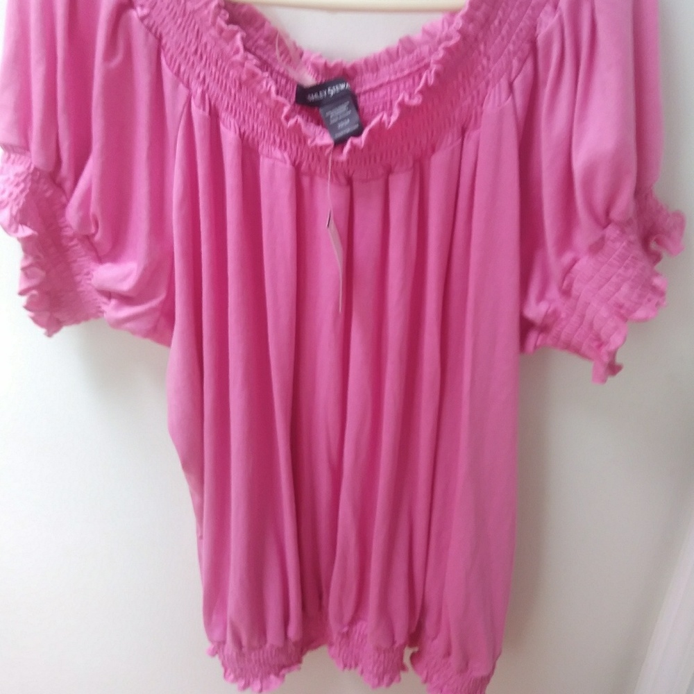 Ashley stewart off the shoulders top